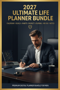 2027 Ultimate Life Planner Bundle for Men cover