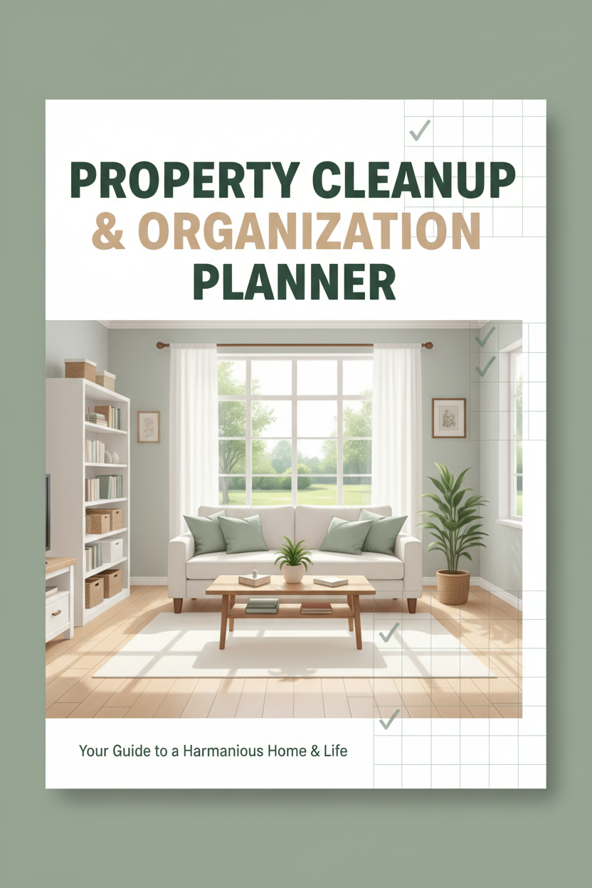 Property Cleanup and Organization Planner cover