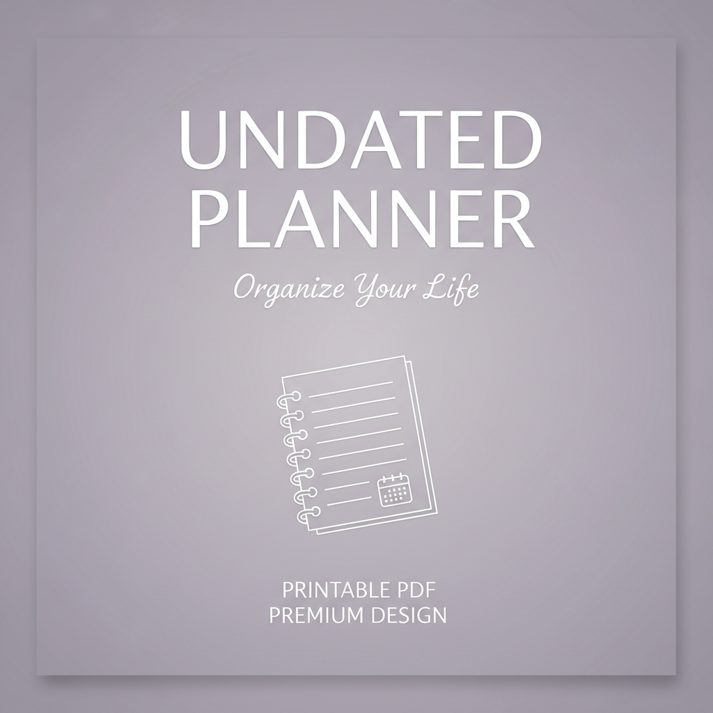 Undated Planner